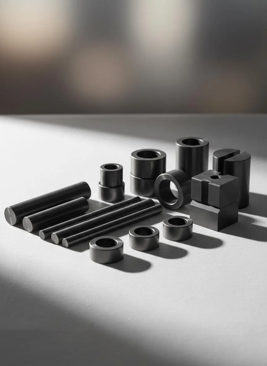 Industrial graphite components and precision parts